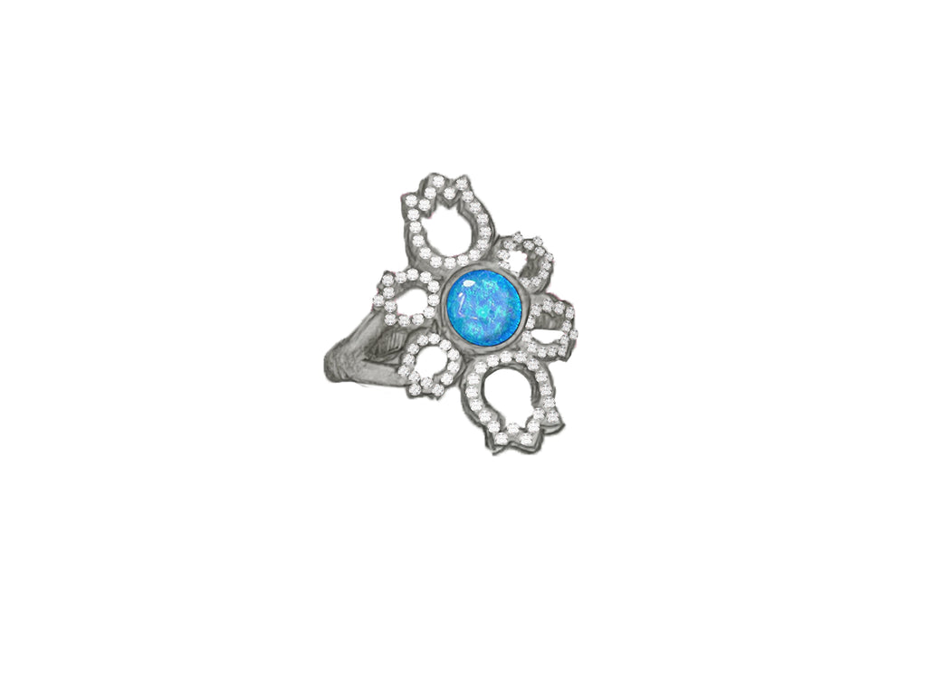 Bague halo Gogane